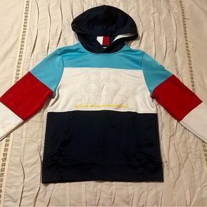 Tommy Hilfiger “85 Hilfiger” Men Hoodie Zip Pockets Multi Color Size XS